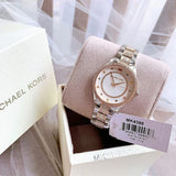 Michael Kors Lauryn Quartz White Dial Two Tone Steel Strap Watch For Women - MK4388 Authentic Buy Shop Now