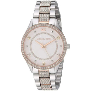 Michael Kors Lauryn Quartz White Dial Two Tone Steel Strap Watch For Women - MK4388 Authentic Buy Shop Now