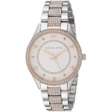 Michael Kors Lauryn Quartz White Dial Two Tone Steel Strap Watch For Women - MK4388 Authentic Buy Shop Now