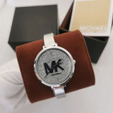 Michael Kors Charley Quartz Crystals Silver Dial Silver Steel Strap Watch For Women - MK4432 Authentic Buy Shop Now