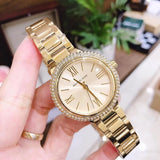 Michael Kors Taryn Quartz Gold Dial Gold Steel Strap Watch For Women - MK4459 Authentic Buy Shop Now