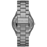 Michael Kors Slim Runway Quartz Grey Dial Grey Steel Strap Watch For Women - MK4506 Authentic Buy Shop Now