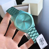 Michael Kors Slim Runway Blue Dial Blue Steel Strap Watch For Women - MK4525 Authentic Buy Shop Now