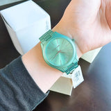 Michael Kors Slim Runway Blue Dial Blue Steel Strap Watch For Women - MK4525 Authentic Buy Shop Now