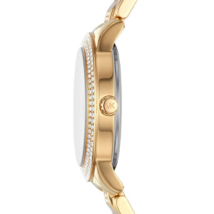Michael Kors Tibby Three-Hand Glitz Gold Dial Gold Steel Strap Watch for Women - MK4575 Authentic Buy Shop Now