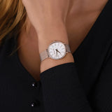 Michael Kors Pyper Quartz Mother of Pearl White Dial Rose Gold Mesh Strap Watch For Women - MK4588 Authentic Buy Shop Now