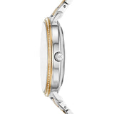 Michael Kors Pyper Three Hand White Dial Two Tone Steel Strap Watch For Women - MK4595 Authentic Buy Shop Now