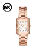 Michael Kors Emery Three-Hand Crystals Silver Dial Rose Gold Steel Strap Watch for Women - MK4641 Authentic Buy Shop Now