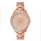 Michael Kors Liliane Three Hand Rose Gold Dial Rose Gold Steel Strap Watch For Women - MK4651 Authentic Buy Shop Now