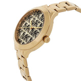 Michael Kors Slim Runway Crystals Gold Dial Gold Steel Strap Watch for Women - MK4659 Authentic Buy Shop Now