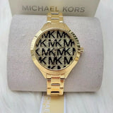 Michael Kors Slim Runway Crystals Gold Dial Gold Steel Strap Watch for Women - MK4659 Authentic Buy Shop Now
