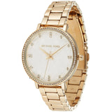 Michael Kors Pyper Three Hand White Dial Gold Steel Strap Watch For Women - MK4666 Authentic Buy Shop Now