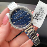 Michael Kors Pyper Blue Dial Silver Steel Strap Watch For Women - MK4671 Authentic Buy Shop Now