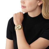 Michael Kors Raquel Analog Gold Dial Gold Steel Strap Watch For Women - MK4690 Authentic Buy Shop Now