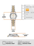 Michael Kors Lexington Analog Silver Dial Two Tone Steel Strap Watch for Women - MK4740 Authentic Buy Shop Now
