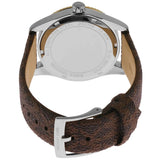 Michael Kors Lexington Silver Dial Brown Leather Strap Watch For Women - MK4745 Authentic Buy Shop Now