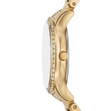 Michael Kors Sage Analog White Dial Gold Steel Strap Watch for Women - MK4822 Authentic Buy Shop Now