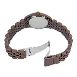 Michael Kors Lexington Three-Hand Brown Dial Brown Steel Strap Watch for Women - MK4844 Authentic Buy Shop Now
