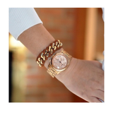 Michael Kors Runway Rose Gold Dial Rose Gold Steel Strap Watch for Women - MK5128 Authentic Buy Shop Now