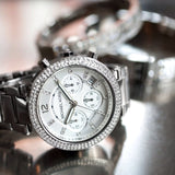 Michael Kors Parker Silver Dial Silver Steel Strap Watch for Women - MK5353 Authentic Buy Shop Now
