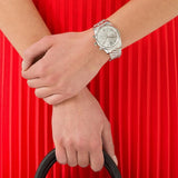 Michael Kors Lexington Silver Dial Silver Steel Strap Watch for Women - MK5555 Authentic Buy Shop Now