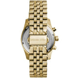Michael Kors Lexington Chronograph Gold Dial Gold Steel Strap Watch for Women - MK5556 Authentic Buy Shop Now