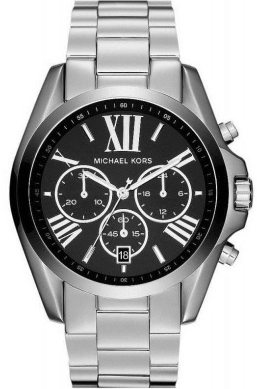 Michael Kors Bradshaw Black Dial Silver Steel Strap Watch for Men - MK5705 Authentic Buy Shop Now