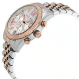 Michael Kors Lexington Chronograph Silver Dial Two Tone Steel Strap Watch for Women - MK5735 Authentic Buy Shop Now