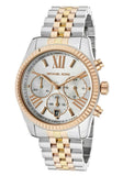 Michael Kors Lexington Chronograph Silver Dial Two Tone Steel Strap Watch for Women - MK5735 Authentic Buy Shop Now