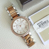 Michael Kors Parker White Dial Two Tone Steel Strap Watch for Women - MK5820 Authentic Buy Shop Now