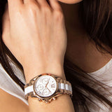 Michael Kors Bradshaw Silver Dial Two Tone Steel Strap Watch for Women - MK5907 Authentic Buy Shop Now