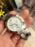 Michael Kors Wyatt White Dial Silver Steel Strap Watch For Women - MK5932 Authentic Buy Shop Now