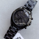 Michael Kors Bradshaw Chronograph Black Dial Black Steel Strap Watch For Women - MK6058 Authentic Buy Shop Now