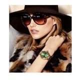 Michael Kors Skylar Green Dial Gold Steel Strap Watch for Women - MK6065 Authentic Buy Shop Now