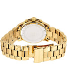 Michael Kors Runway Chronograph Orange Dial Gold Steep Strap Watch For Women - MK6162 Authentic Buy Shop Now