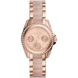 Michael Kors Blair Rose Gold Dial Two Tone Steel Strap Watch for Women - MK6175 Authentic Buy Shop Now