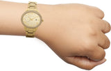 Michael Kors Whitley Analog Diamonds Gold Dial Gold Steel Strap Watch For Women - MK6227 Authentic Buy Shop Now