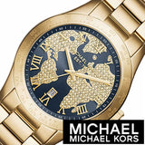 Michael Kors Layton Pave Blue Dial Gold Steel Strap Watch for Women - MK6243 Authentic Buy Shop Now