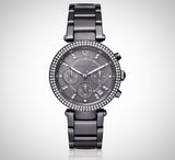 Michael Kors Parker Chronograph Grey Dial Grey Steel Strap Watch For Women - MK6265 Authentic Buy Shop Now