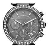 Michael Kors Parker Chronograph Grey Dial Grey Steel Strap Watch For Women - MK6265 Authentic Buy Shop Now