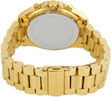 Michael Kors Bradshaw Chronograph White Dial Gold Steel Strap Watch For Women - MK6266 Authentic Buy Shop Now