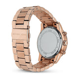 Michael Kors Ritz Chronograph Rose Gold Dial Rose Gold Steel Strap Watch for Women - MK6357 Authentic Buy Shop Now
