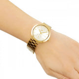 Michael Kors Garner Quartz Gold Dial Gold Steel Strap Watch For Women - MK6408 Authentic Buy Shop Now