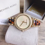 Michael Kors Parker Mother Of Pearl White Dial Two Tone Steel Strap Watch For Women - MK6518 Authentic Buy Shop Now