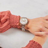 Michael Kors Sofie Chronograph Quartz White Dial Two Tone Steel Strap Watch For Women - MK6558 Authentic Buy Shop Now