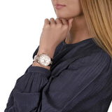 Michael Kors Ritz Chronograph Rose Gold Dial Rose Gold Steel Strap Watch For Women - MK6598 Authentic Buy Shop Now
