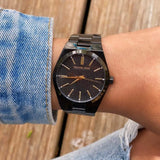 Michael Kors Channing Quartz Black Dial Black Steel Strap Watch For Women - MK6625 Authentic Buy Shop Now