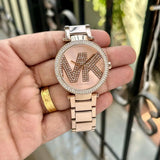 Michael Kors Parker Quartz Rose Gold Dial Rose Gold Steel Strap Watch For Women - MK6660 Authentic Buy Shop Now