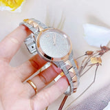 Michael Kors Runway Mercer Crystals Silver Dial Two Tone Steel Strap Watch For Women - MK6716 Authentic Buy Shop Now