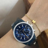 Michael Kors Bradshaw Chronograph Blue Dial Blue Steel Strap Watch For Men - MK6722 Authentic Buy Shop Now